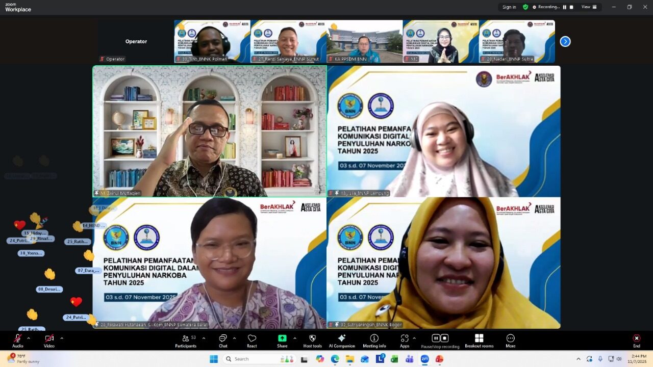 BNN TINGKATKAN KAPASITAS PENYULUH DENGAN PELATIHAN KOMUNIKASI DIGITAL